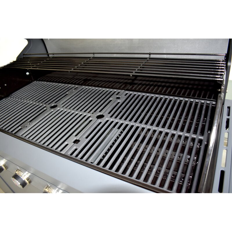 Brand Man Grills Rustler2 Six 6 Burner Propane Gas Grill Center And Kitchen Island By Brand Man